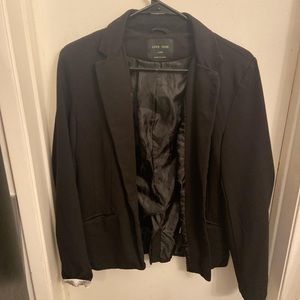 black blazer with satin lining